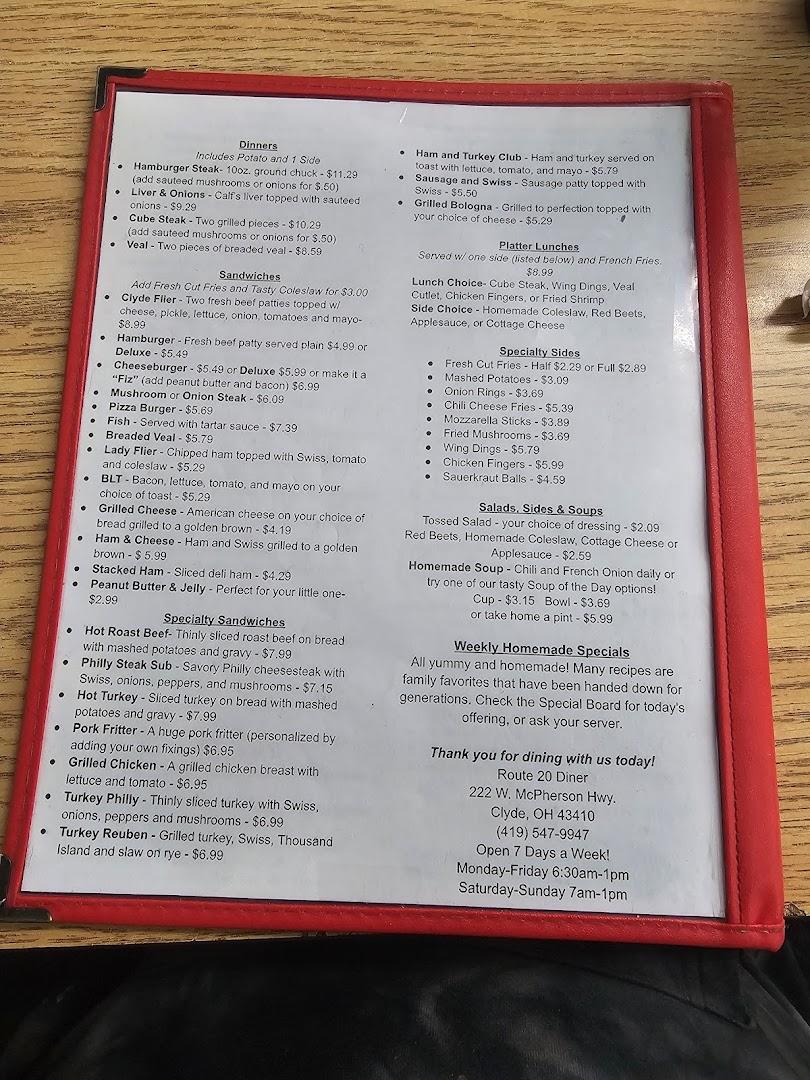 Route 20 Diner - Clyde, OH